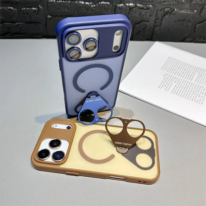 【スタンドシリーズ】メタルリング付き マグネット対応 おしゃれ耐衝撃スマホケース｜iPhone対応 #251121