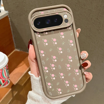 【Google Pixel対応】ボタニカルフラワー スマホケース（全5色）大人かわいい・レトロガーリー #261161