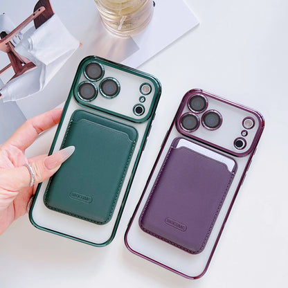 【Magnet内蔵】着脱可能 カードポケット付き クリア ススマホケース｜iPhone対応 #251219