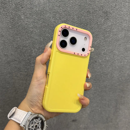 【カラフルバンパーシリーズ】耐衝撃 シリコン TPU カラーライン ネオン バイカラー デザイン スマホケース｜iPhone対応 #251225