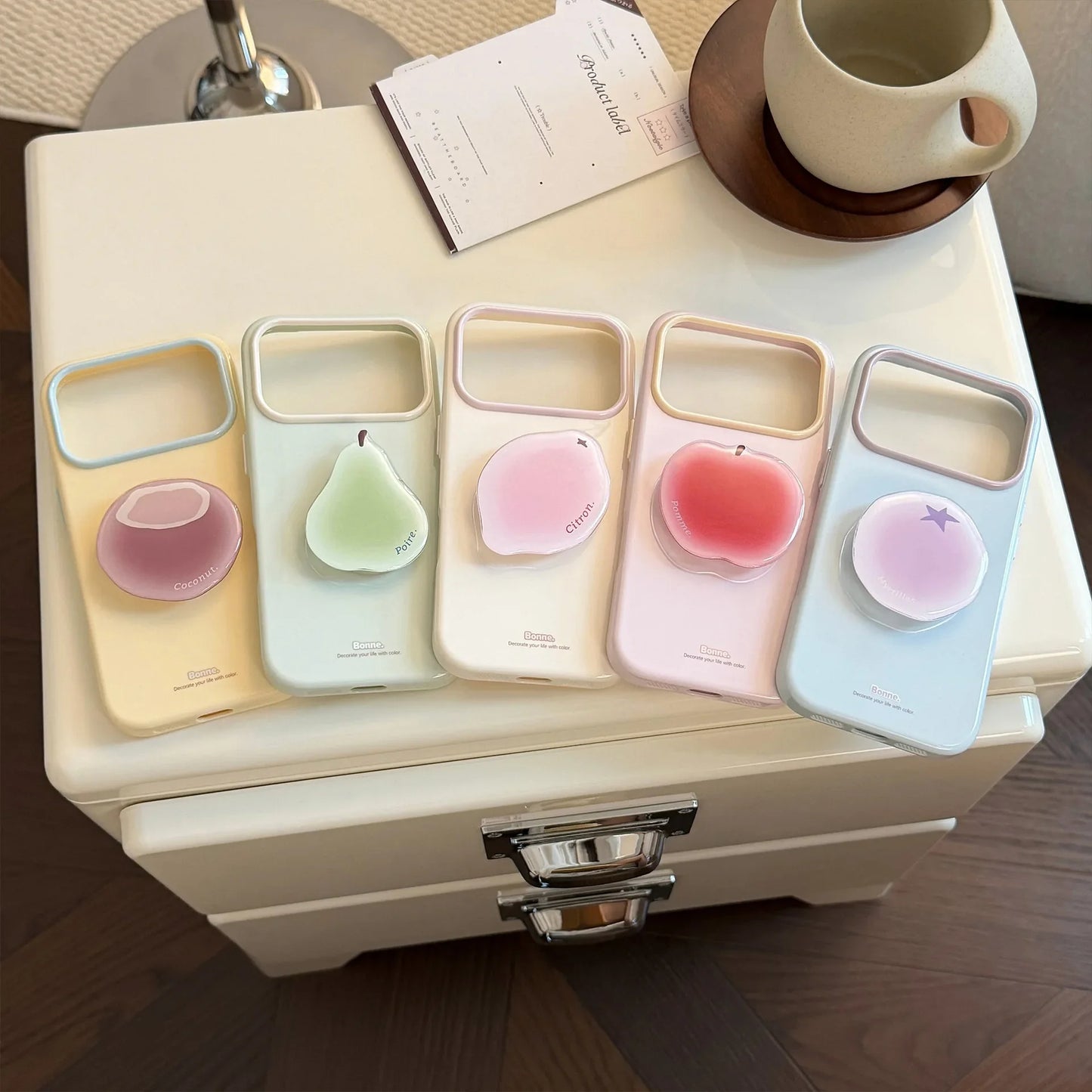 フルーツグリップ キャンディカラー iPhoneケース｜淡色パステル・ゆめかわ #260039