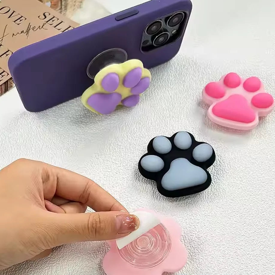 スマホグリップ｜ぷにぷに 肉球デザイン スマホスタンド 落下防止 #260420