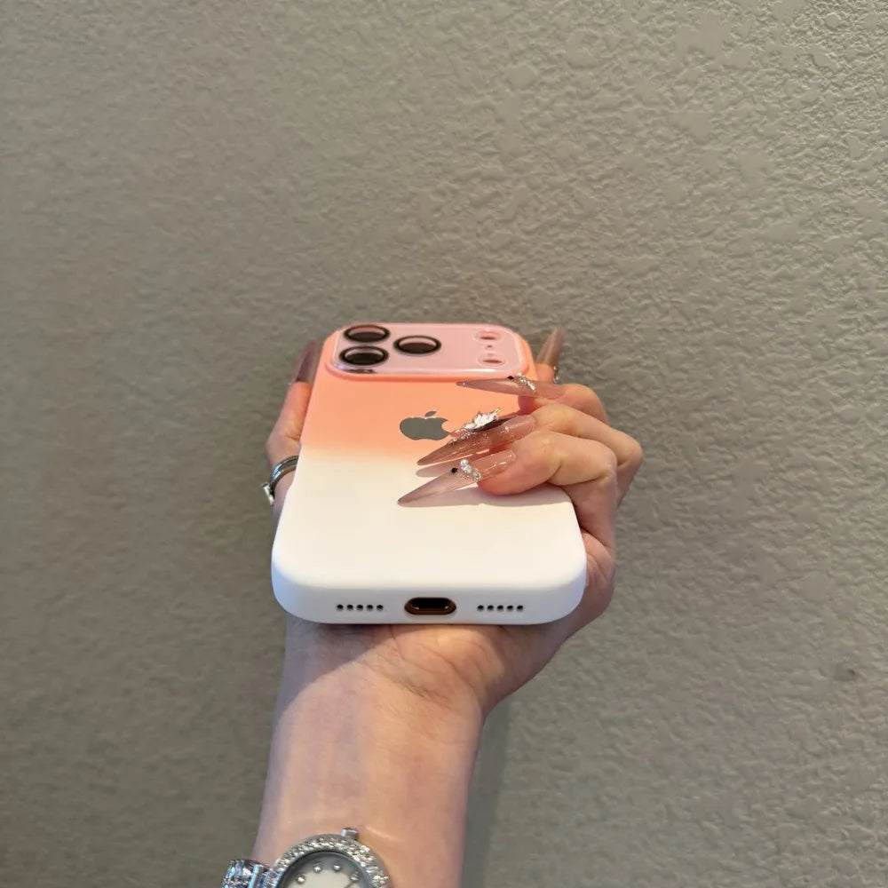 【グラデーションカラー】カメラ保護付き スマホケース グラデカバー 全面保護 TPU シンプル可愛い おしゃれ 韓国風 ｜iPhone対応 #251220