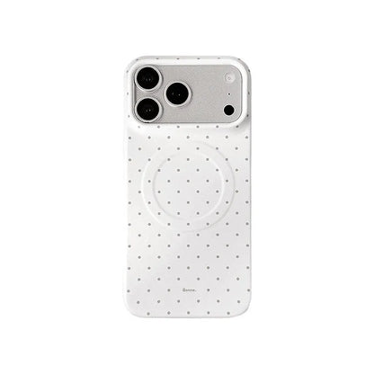 ドット柄 マグネット内蔵iPhoneケース ケースのみ/グリップのみ/セット選択可 (全2色) ガーリー・ニュアンス #261193