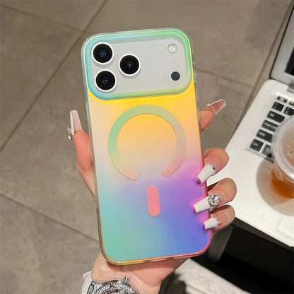 マルチカラー グラデーション Magnet対応 クリア iPhoneケース #240114