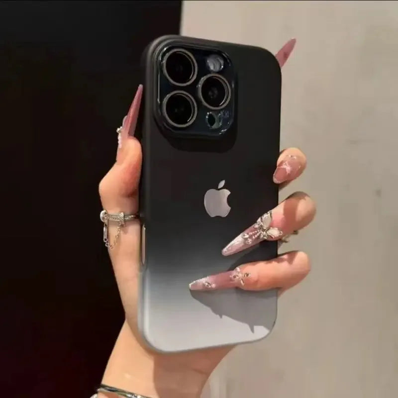 【グラデーションカラー】カメラ保護付き スマホケース グラデカバー 全面保護 TPU シンプル可愛い おしゃれ 韓国風 ｜iPhone対応 #251220