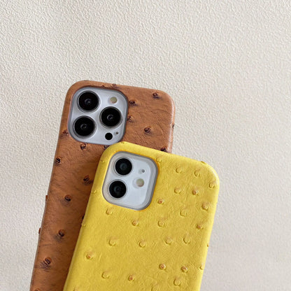 【オース風レザー】型押し PUレザー シンプルスマホケース｜iPhone対応 #240922