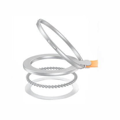 【スマホリンググリップ】メタルリング ハンドル 折りたたみスタンド | Magnet対応 #241104