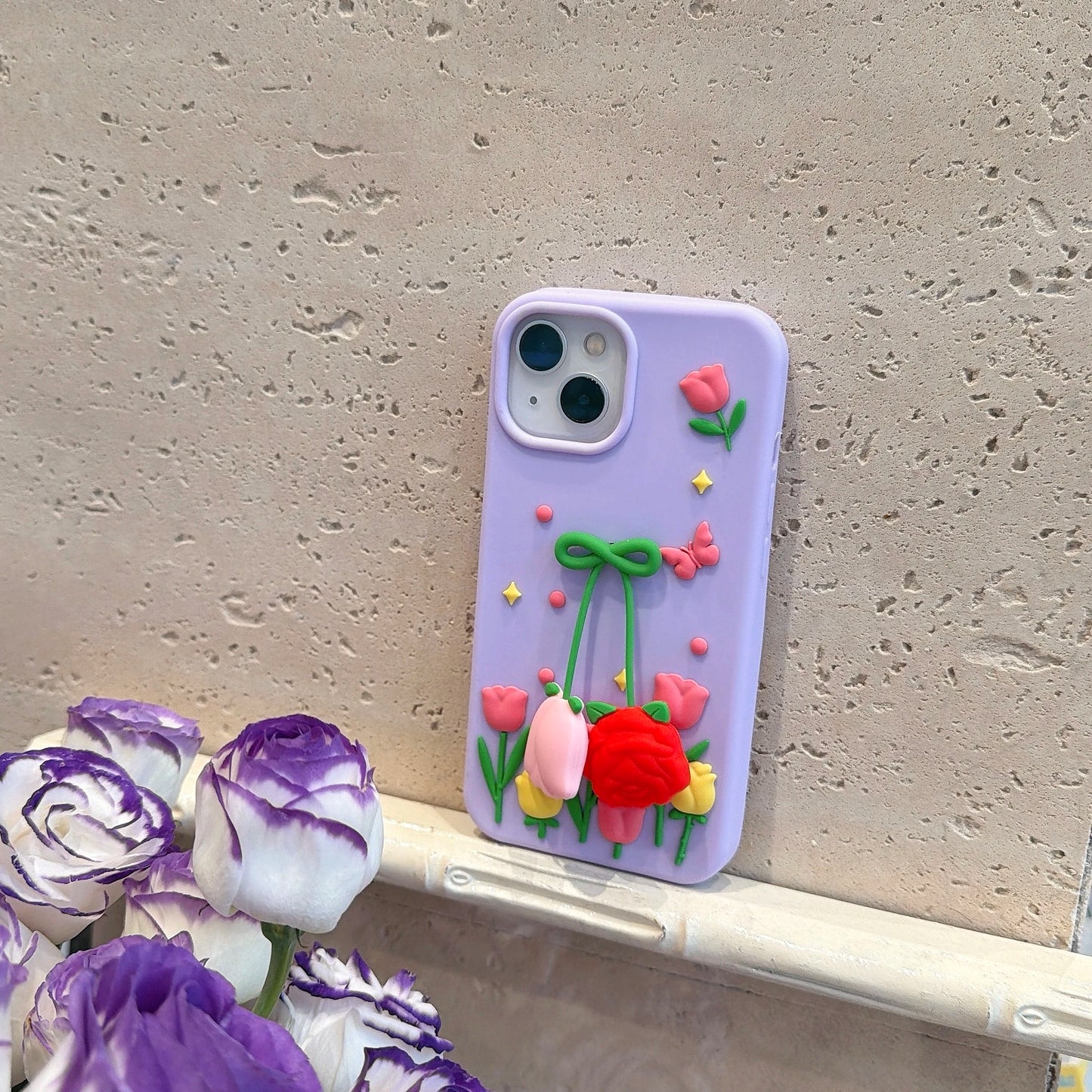立体フラワー チューリップ 花 韓国 かわいい｜iPhoneケース #260507