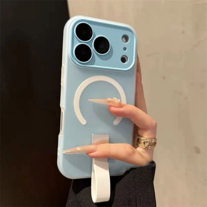 【Magnet内蔵】 パステルリング ストラップ付きスマホケース｜iPhone対応 #250227