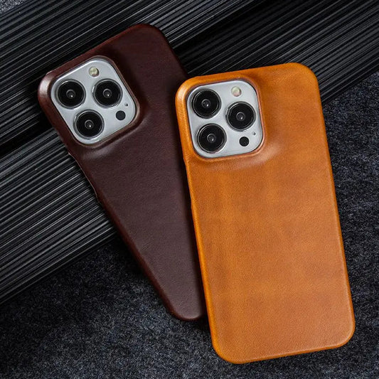 【本革シリーズ】フルグレイン オイルワックス プレミアムレザーケース｜iPhone対応 #240918