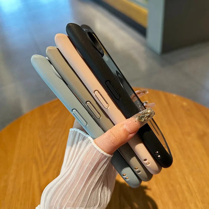 【猫耳シリーズ】Magnet内蔵 しっぽデザイン カラーフレーム iPhoneケース #240215