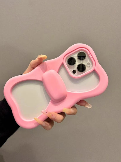 【ビッグリボンで存在感抜群】ぷっくり立体リボンケース｜iPhone対応 #250502