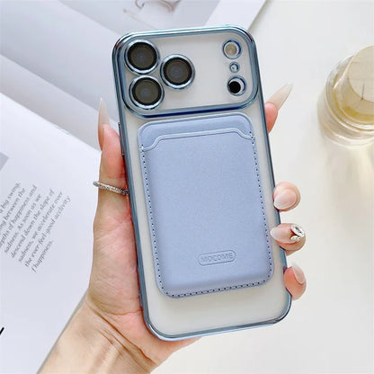 【Magnet内蔵】着脱可能 カードポケット付き クリア ススマホケース｜iPhone対応 #251219