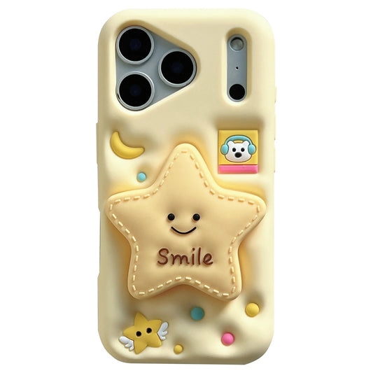 【スマイルスター】立体スター 星 × ポップソケット スマホケース｜iPhone対応 #250217