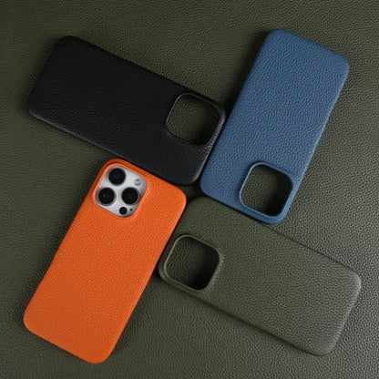 【Magnet内蔵】リアルレザー シンプル ハイグレード スマホケース｜iPhone対応 #241017