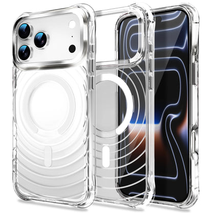 ウォーターリップル バンパー Magnet内蔵 クリアケース iPhoneケース｜耐衝撃・透明感シンプル #260042