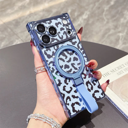 【スクエアシリーズ】ヒョウ柄 レオパード Magnet対応 iPhoneケース #260210