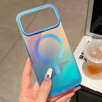 マルチカラー グラデーション Magnet対応 クリア iPhoneケース #240114