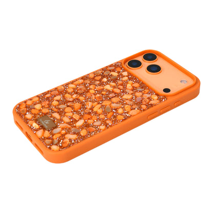 【キラキラビジューシリーズ】ミックスストーン グリッター  デコ スマホケース｜iPhone対応 #260119