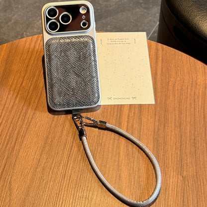 【スネークタッチ】パイソンレザー調 × ハンドストラップ スマホケース｜iPhone対応 #240823