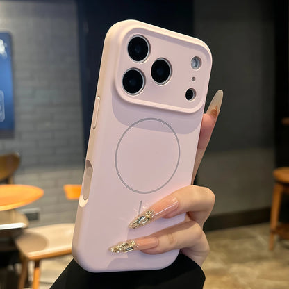 【Magnet内蔵】パステルカラー シンプル ロープストラップ付き マット スマホケース｜iPhone対応 #240708