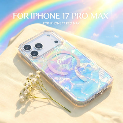 オーロラグラデーション クリア Magnet内蔵 iPhoneケース 透明感 ＃261072