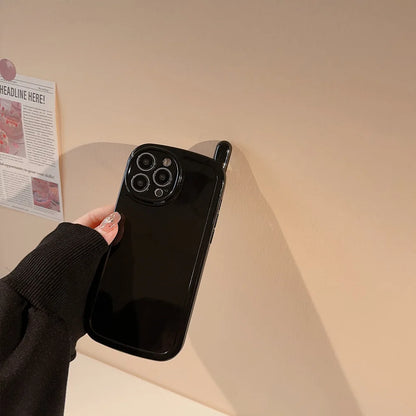 【アンテナ風デザイン】つるんとシリコン｜iPhoneケース #250503