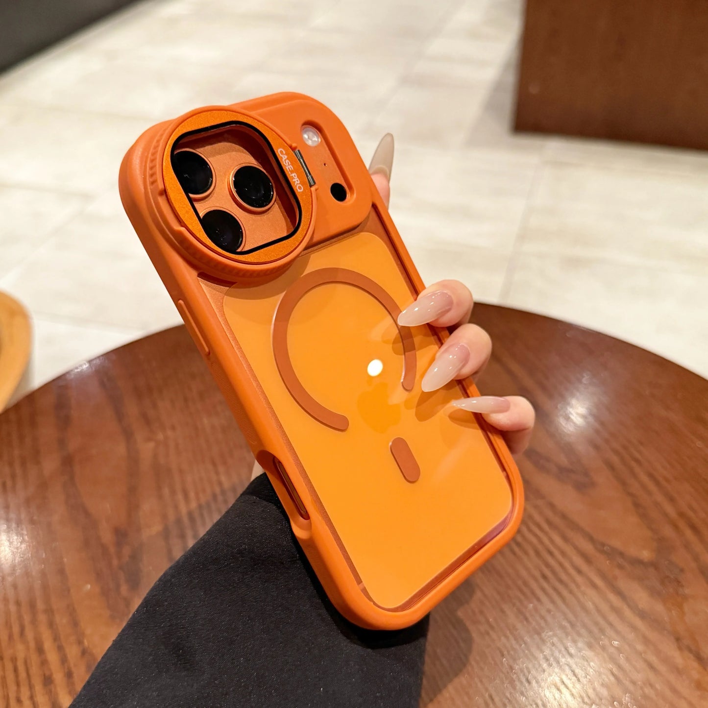 【Magnet対応】スケルトンガード 耐衝撃クリア × ストラップ スマホケース｜iPhone対応 #240824