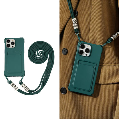 【ネオンストラップカード】カードポケット×ショルダーストラップ スマホケース｜iPhone対応 #240805