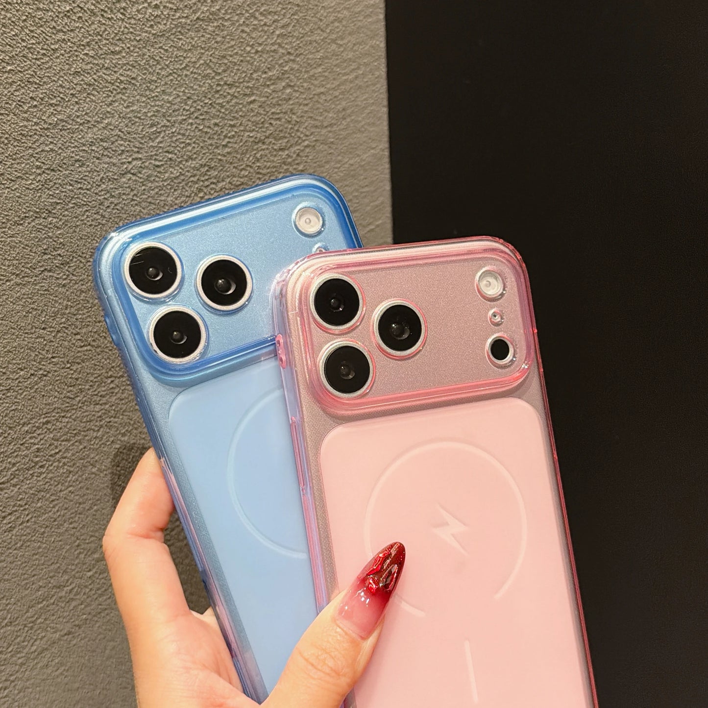 マットクリア Magnet内蔵 iPhoneケース｜シンプル・半透明・耐衝撃 #260628