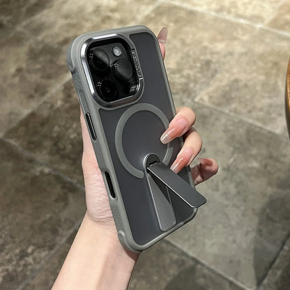 マットカラー スタンド付き Magnet内蔵 iPhoneケース｜耐衝撃・くすみカラー #261267　