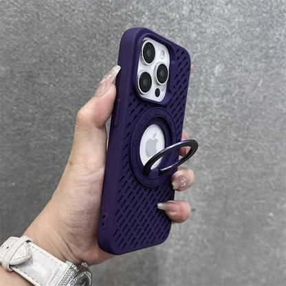 【折りたたみリングスタンド】耐衝撃 iPhoneケース ロープストラップ付き  落下防止 スポーツ風デザイン シリコンケース ｜iPhone対応 #250410