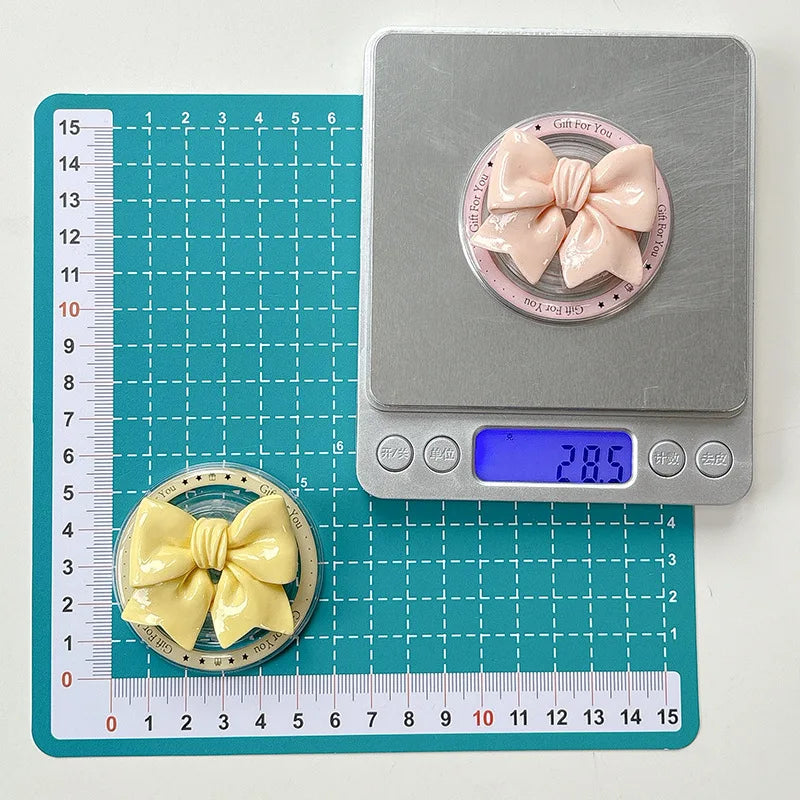 【スマホグリップ】立体リボン つやつや マカロンカラー マグネット対応 スマホスタンド #241111