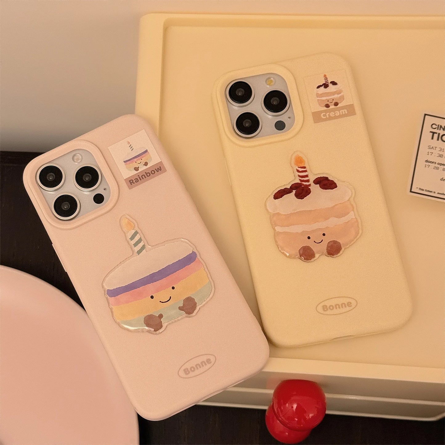 【スイーツシリーズ】キュートケーキデザイン スマホケース｜iPhone対応 #250822