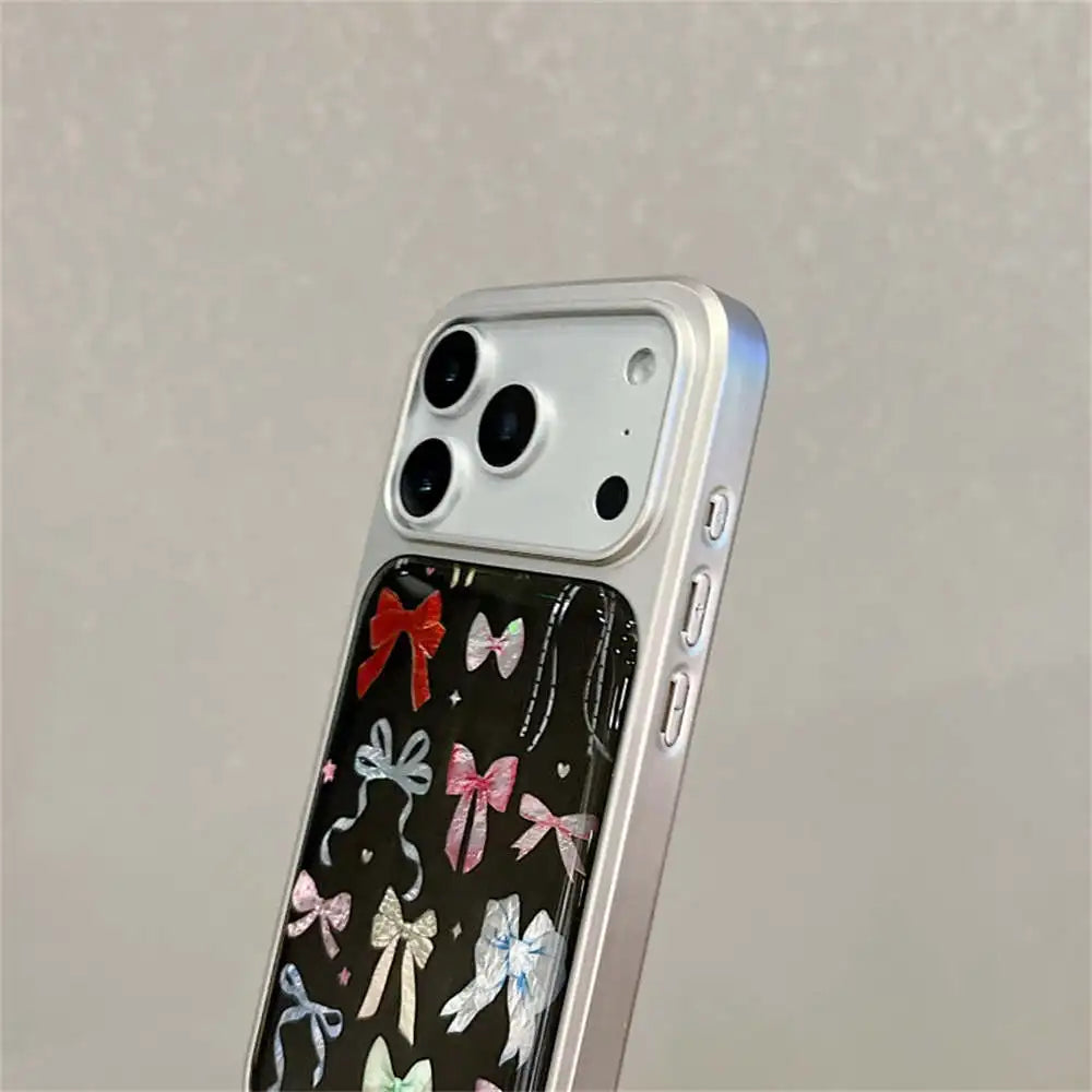 【カラフルリボンコレクション】リボン総柄 デザイン スマホケース｜iPhone対応 #240623