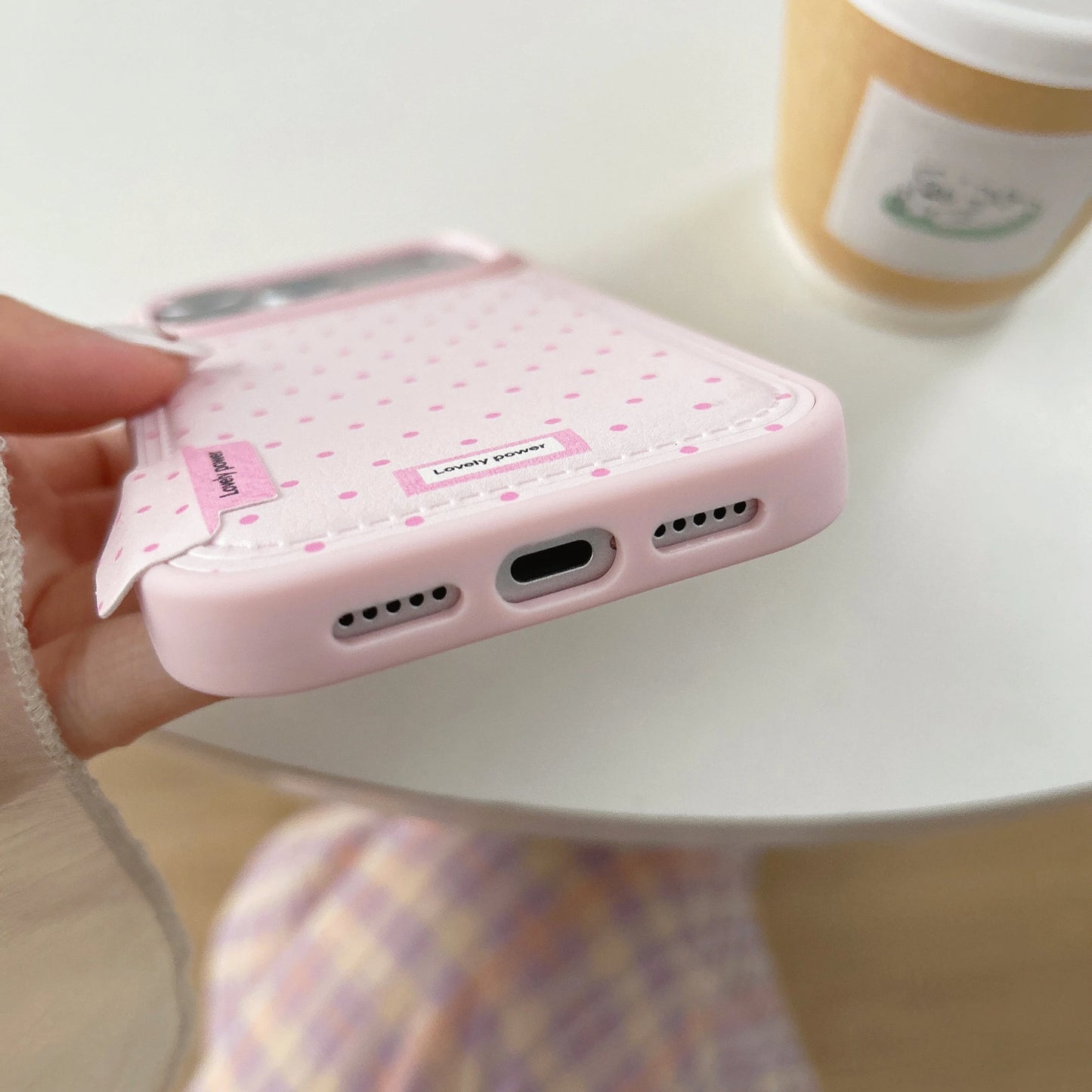 【韓国風 プチドット】水玉 パステルスマホケース｜iPhone対応 #240929