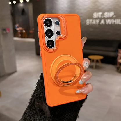 【Galaxy対応】パステルカラー スタンドリング スマホケース (全6色) マイルド・キュート スマホケース PCA #261189