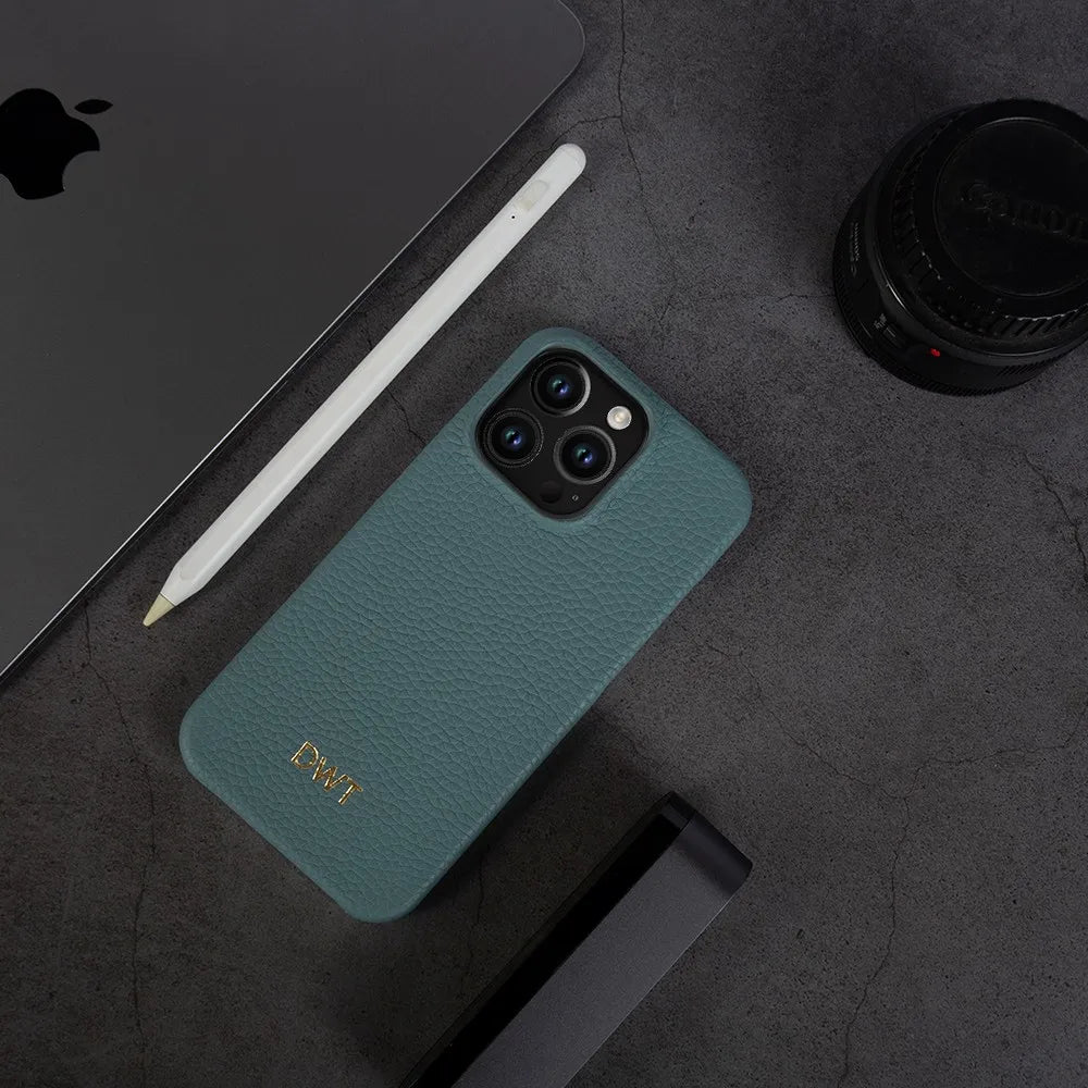 【本革シリーズ】名入れカスタム レザーiPhoneケース｜イニシャル刻印対応｜iPhone対応 #241012