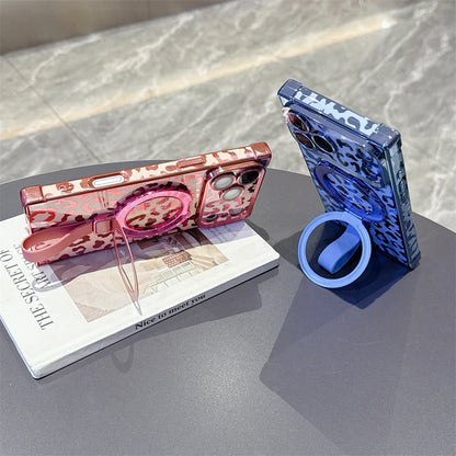 【スクエアシリーズ】ヒョウ柄 レオパード Magnet対応 iPhoneケース #260210