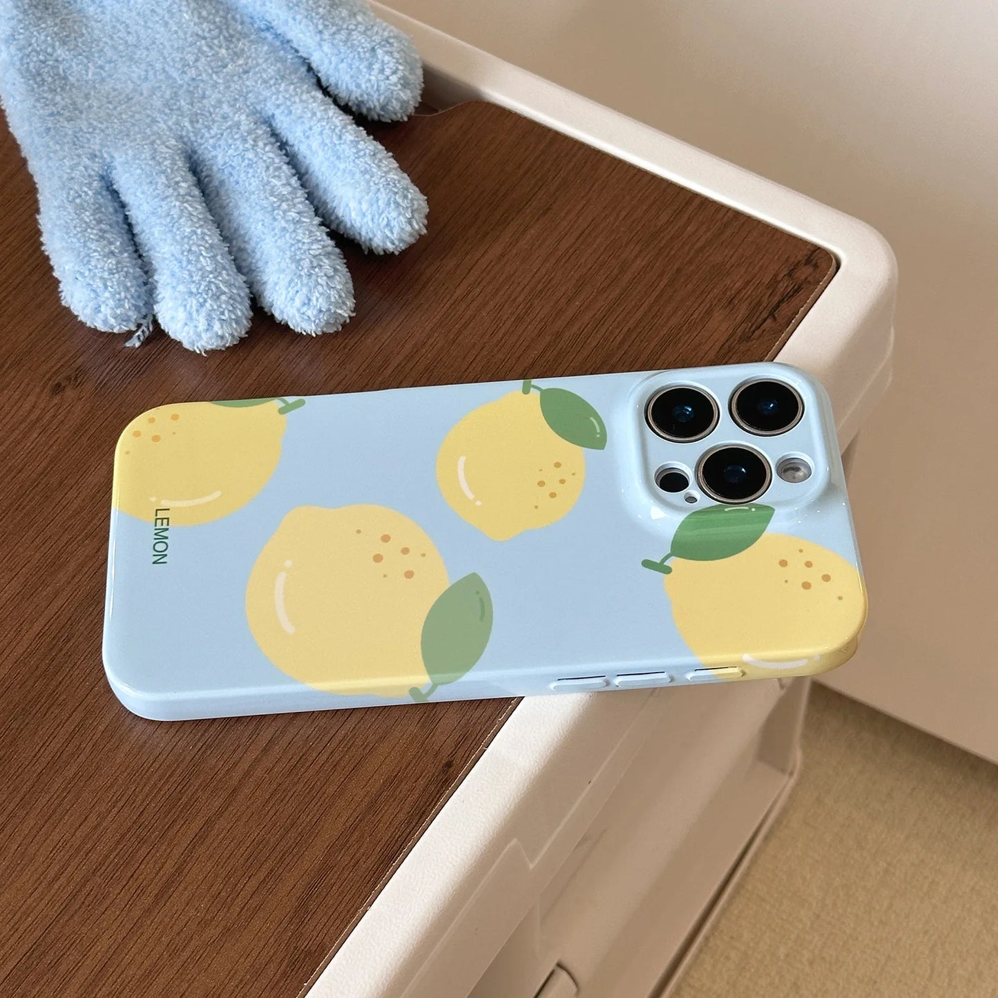 レモンデザイン iPhoneケース｜北欧風・フルーツイラスト #230714