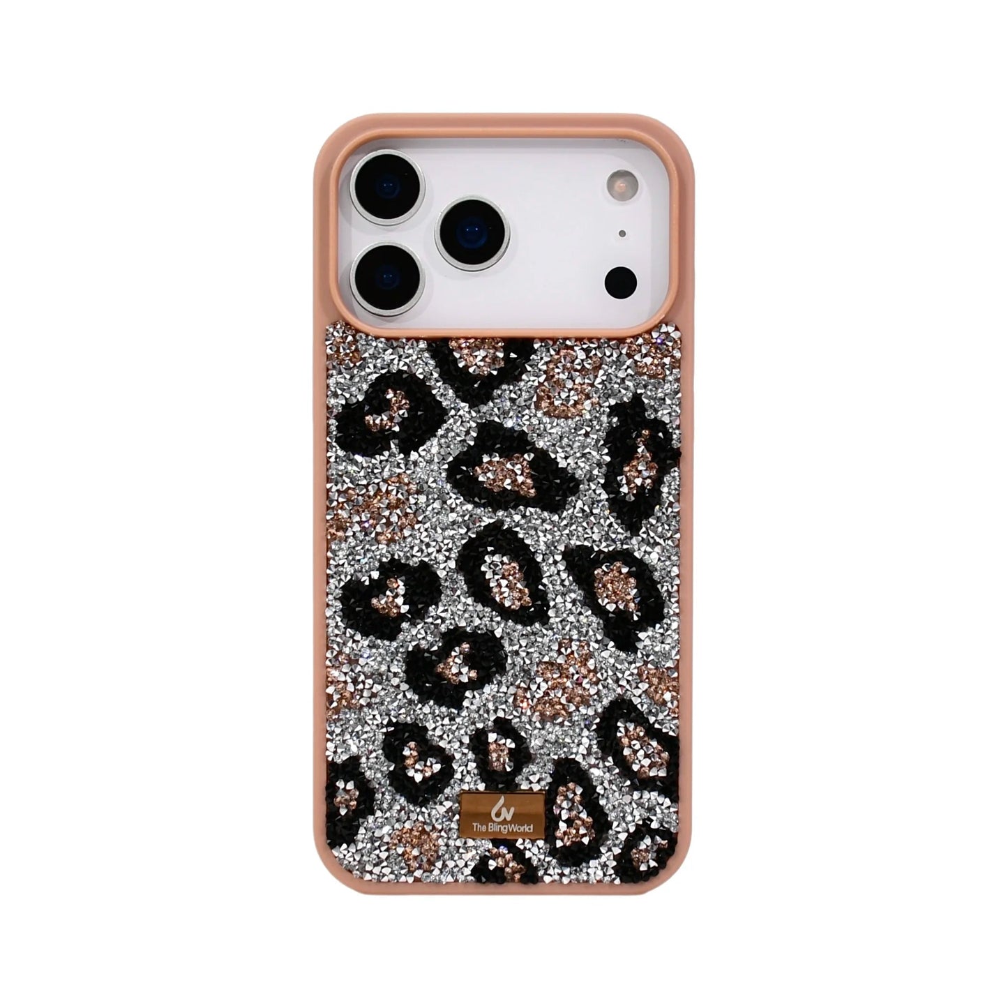 【キラキラビジューシリーズ】フルラインストーン ヒョウ柄 レオパード グリッター デコ スマホケース｜iPhone対応 #260113