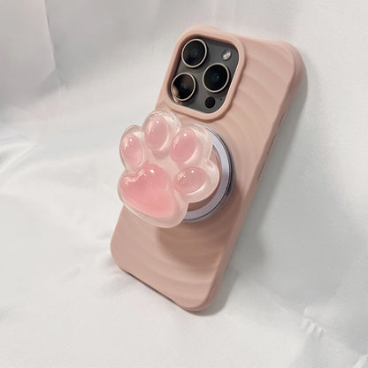 スマホグリップ｜つやつや 肉球 スマホスタンド 落下防止 #260429