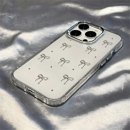 ラインストーン リボンデザインケース｜iPhone対応 #260313