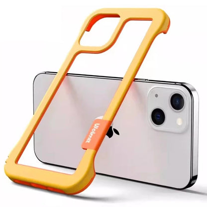 【カラフルバイカラー】クリアフレームスマホケース｜iPhone対応 #250805