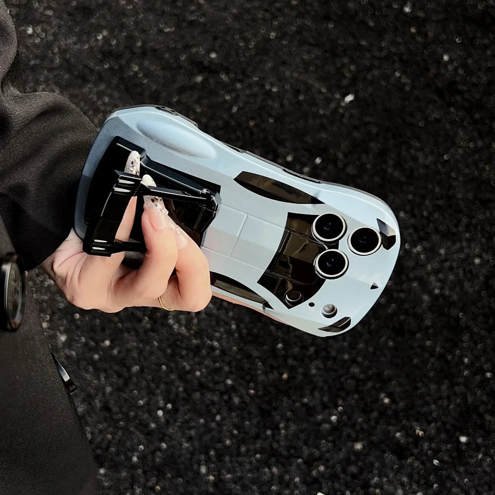 スポーツカー風 立体デザイン iPhoneケース｜スタンド機能付き #231226