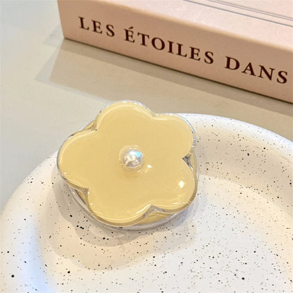 【スマホグリップ】フラワーパール パール付き お花 スタンド｜Magnet対応  #241113