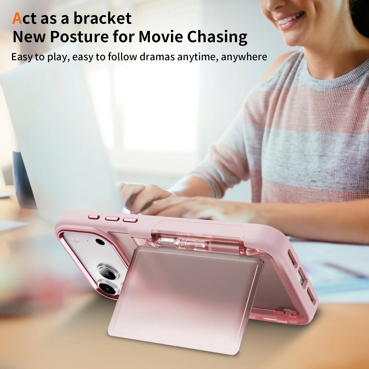 カード収納 フリップケース｜スタンド一体型・耐衝撃 iPhoneケース #240405