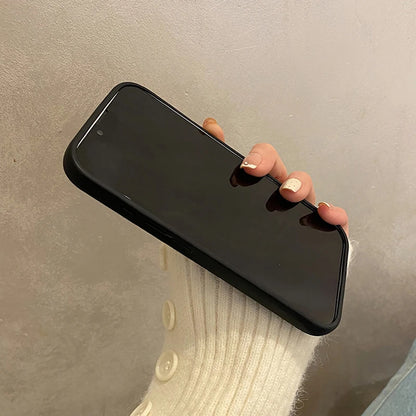 【デニムアニマルハウス】刺繍風×デニムファブリック スマホケース｜iPhone対応 #250609