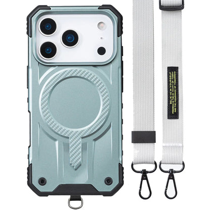 アーマー 耐衝撃 ショルダーストラップ付き Magnet内蔵 iPhoneケース｜タフ・スポーティ #260043